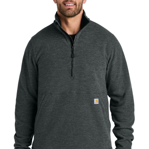 Textured 1/2 Zip Fleece Jacket Thumbnail