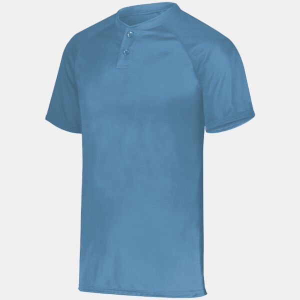 Youth Attain Wicking Two-Button Baseball Jersey Thumbnail