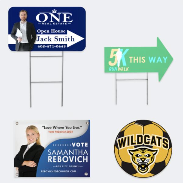 Yard Sign - Single Sided - 4mm Corrugated Plastic Thumbnail